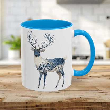 Nordic Chinoiserie Winter Buck Mug (11/15oz)
