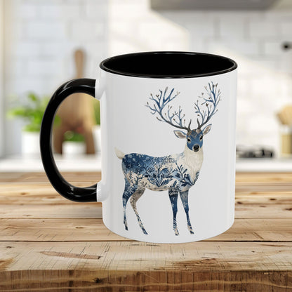 Nordic Chinoiserie Winter Buck Mug (11/15oz)