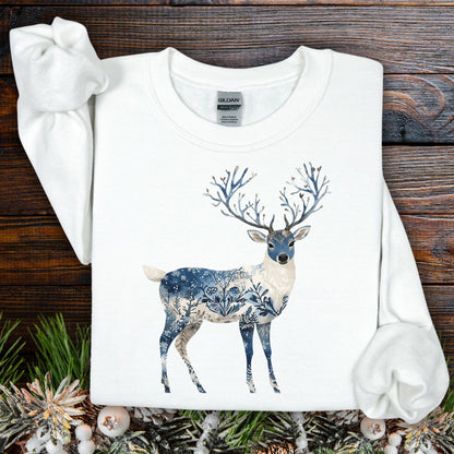 Nordic Chinoiserie Winter Buck Sweatshirt
