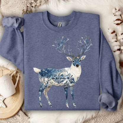 Nordic Chinoiserie Winter Buck Sweatshirt