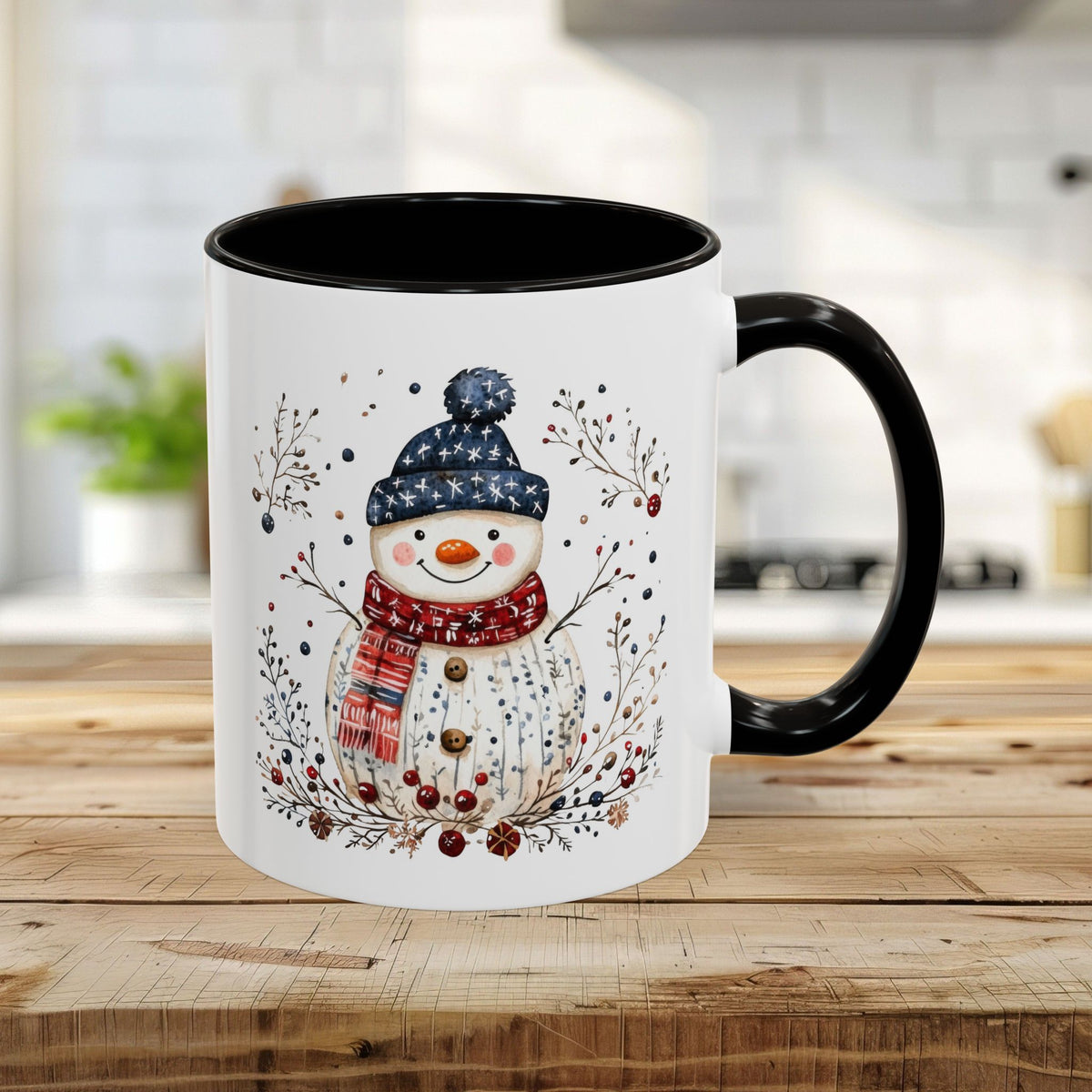 Nordic Folk Art Snowman Mug (11/15oz)