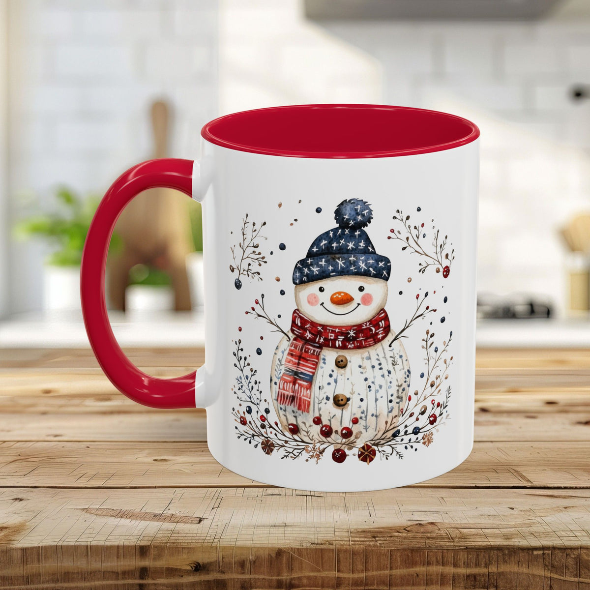 Nordic Folk Art Snowman Mug (11/15oz)