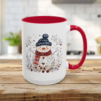 Nordic Folk Art Snowman Mug (11/15oz)