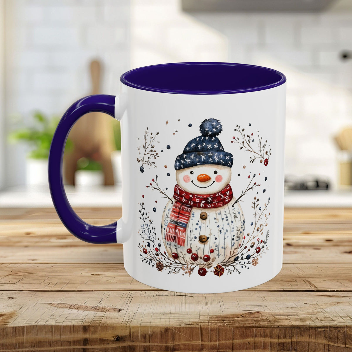 Nordic Folk Art Snowman Mug (11/15oz)