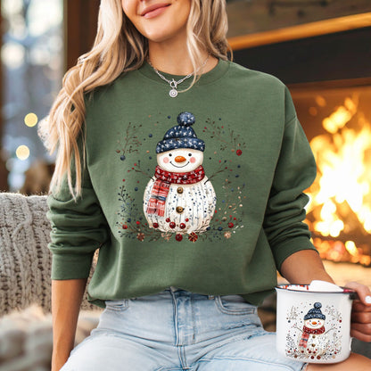 Nordic Folk Snowman Sweatshirt