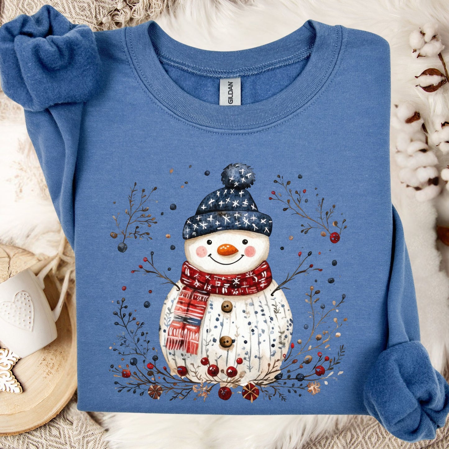 Nordic Folk Snowman Sweatshirt