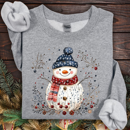 Nordic Folk Snowman Sweatshirt
