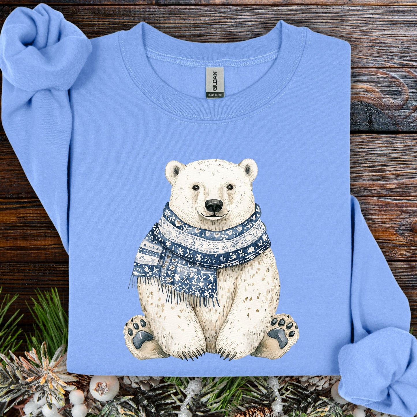 Nordic Polar Bear Chinoiserie Sweatshirt