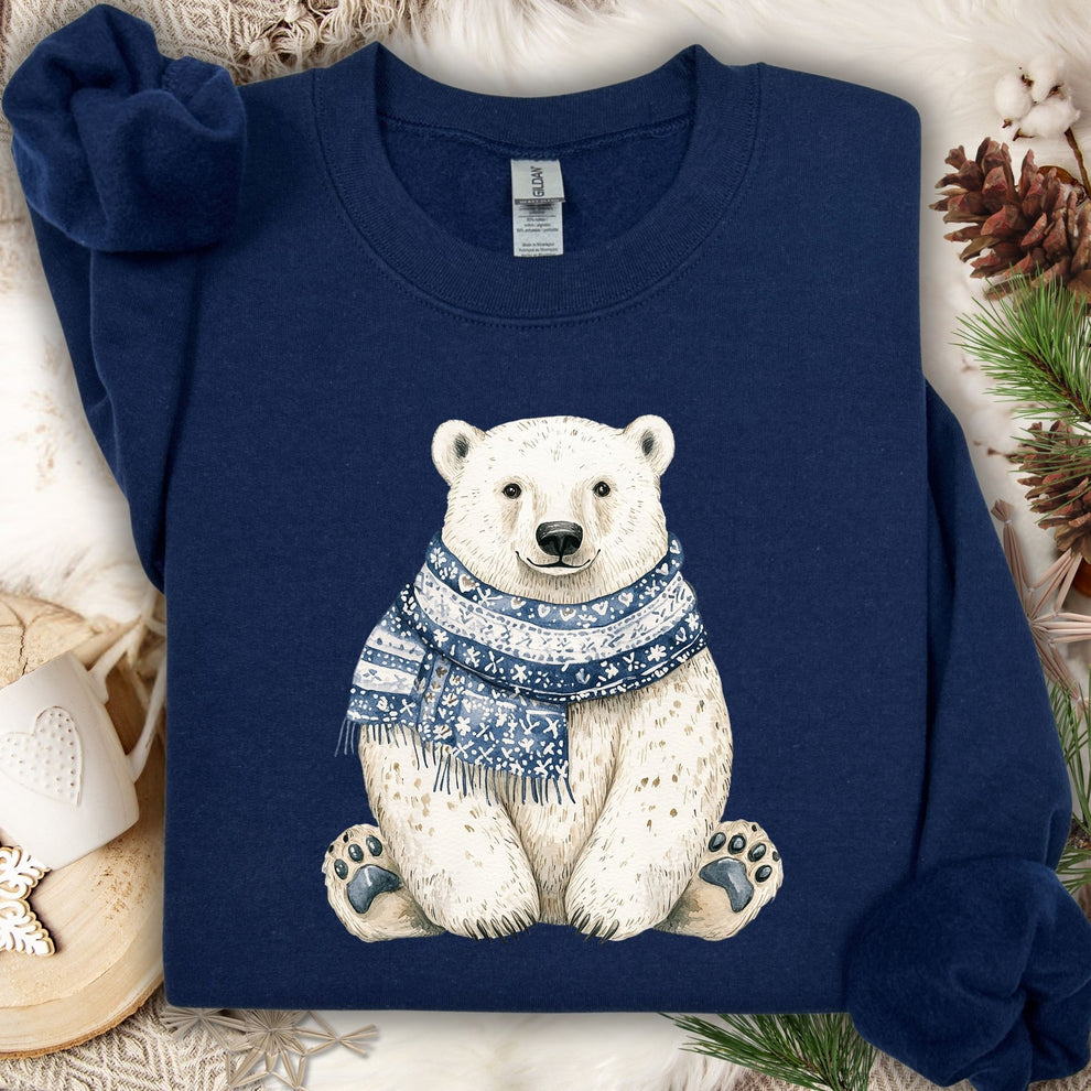 Nordic Polar Bear Chinoiserie Sweatshirt – Wild Petal Threads