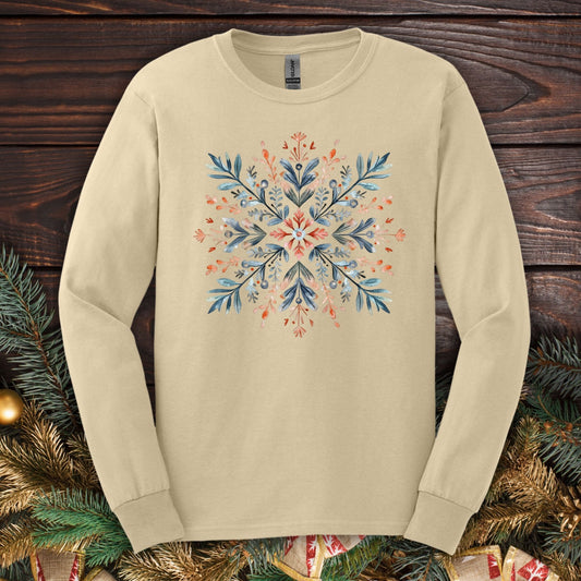 Nordic Snowflake Long Sleeve Tee