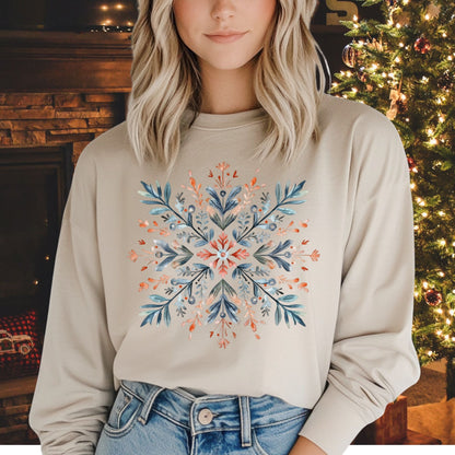 Nordic Snowflake Long Sleeve Tee