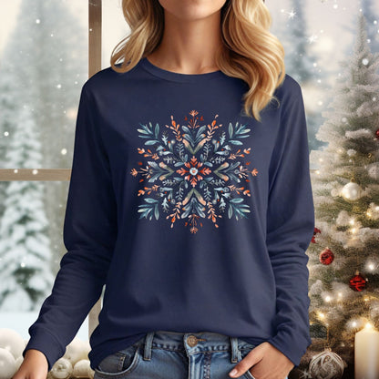Nordic Snowflake Long Sleeve Tee