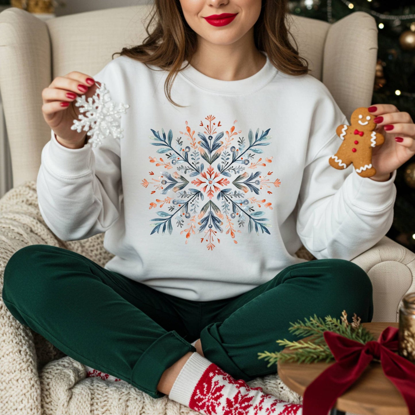 Nordic Snowflake Sweatshirt