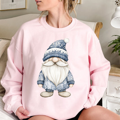Nordic Winter Blue Gnome Sweatshirt