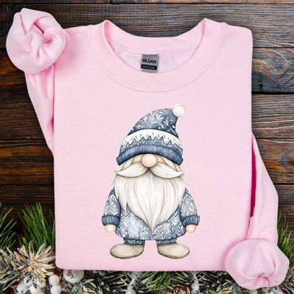 Nordic Winter Blue Gnome Sweatshirt