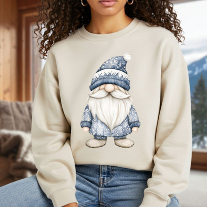 Nordic Winter Blue Gnome Sweatshirt
