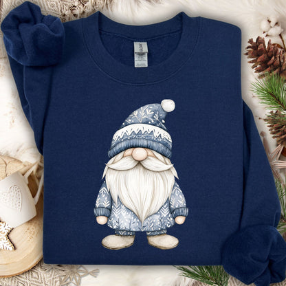 Nordic Winter Blue Gnome Sweatshirt