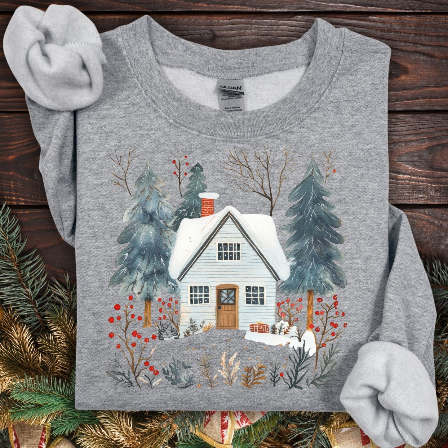 Nordic Winter Cabin Sweatshirt