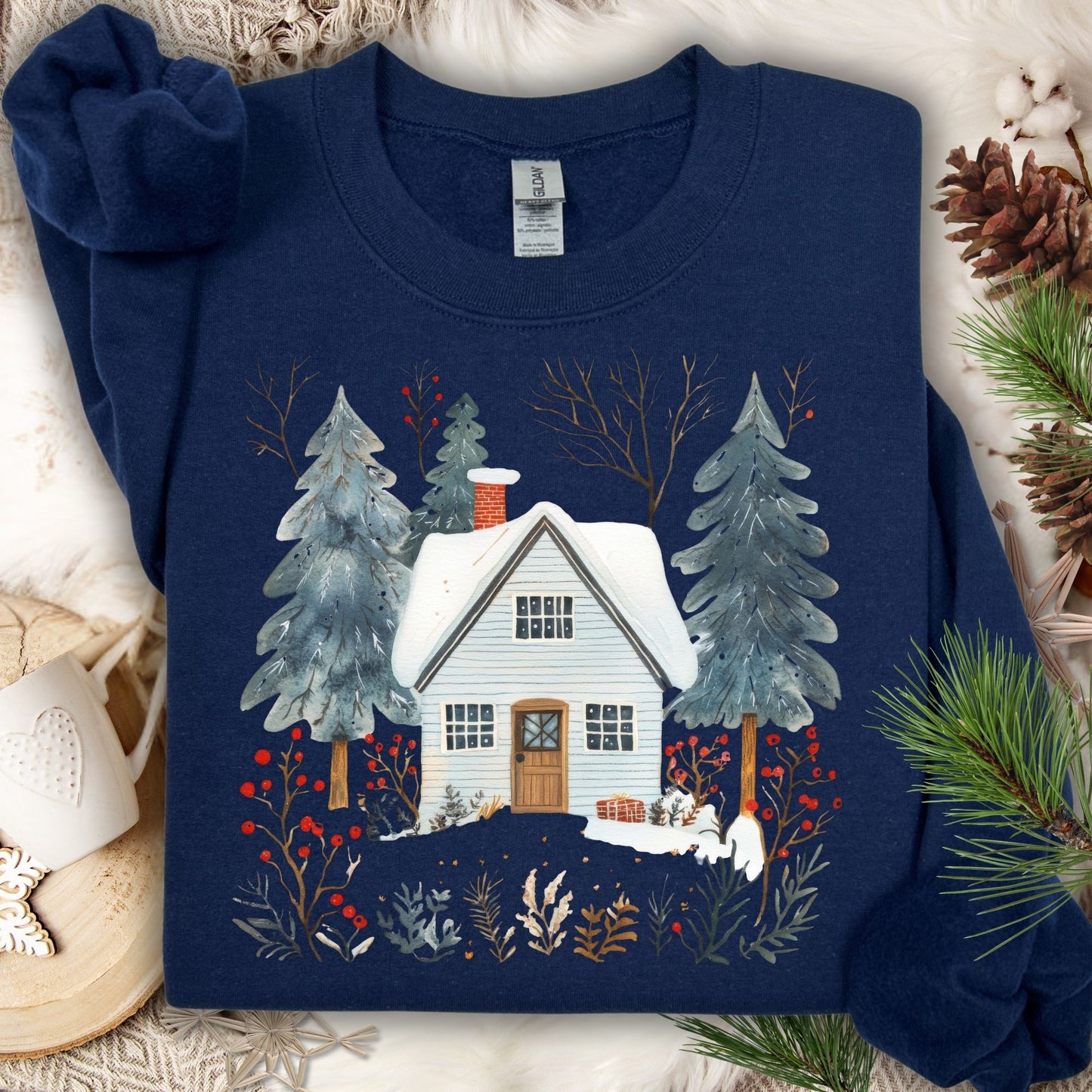 Nordic Winter Cabin Sweatshirt