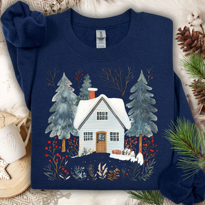 Nordic Winter Cabin Sweatshirt