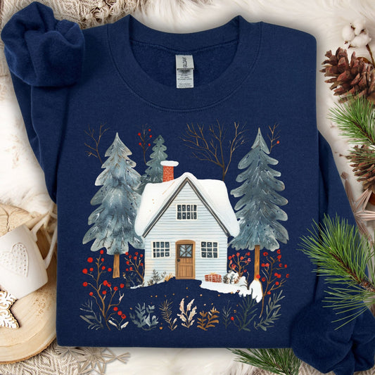 Nordic Winter Cabin Sweatshirt