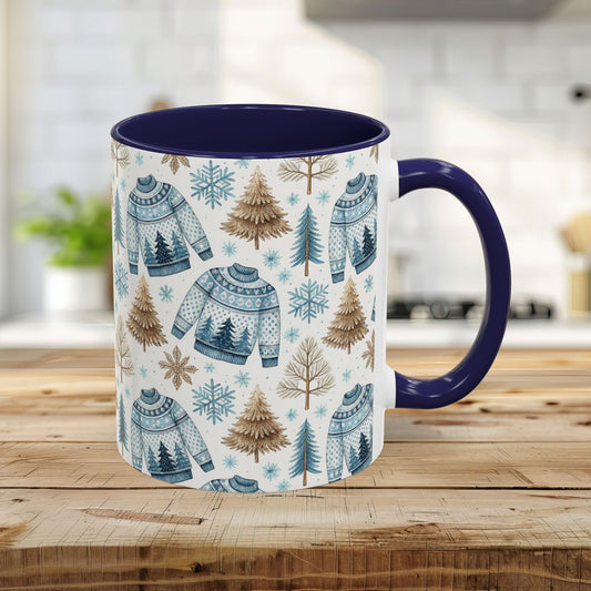 Nordic Winter Fair Isle Sweater 11 & 15 oz. Mug