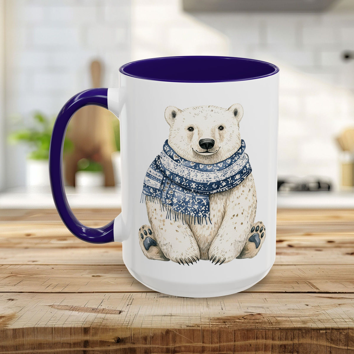 Nordic Winter Polar Bear Mug (11/15oz)