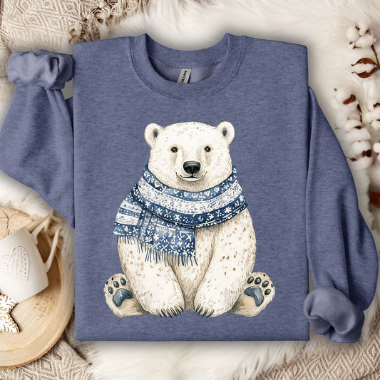 Nordic Winter Polar Bear Sweatshirt