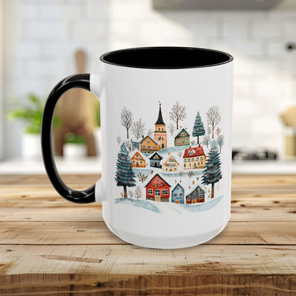Nordic Winter Village Ceramic Mug (11/15oz)