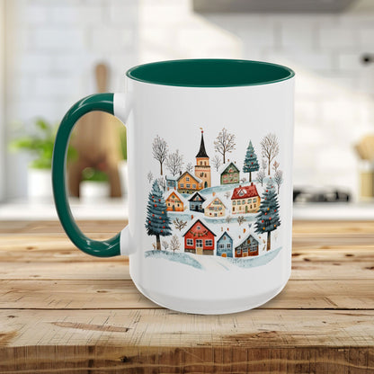 Nordic Winter Village Ceramic Mug (11/15oz)