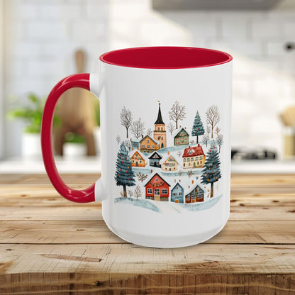 Nordic Winter Village Ceramic Mug (11/15oz)