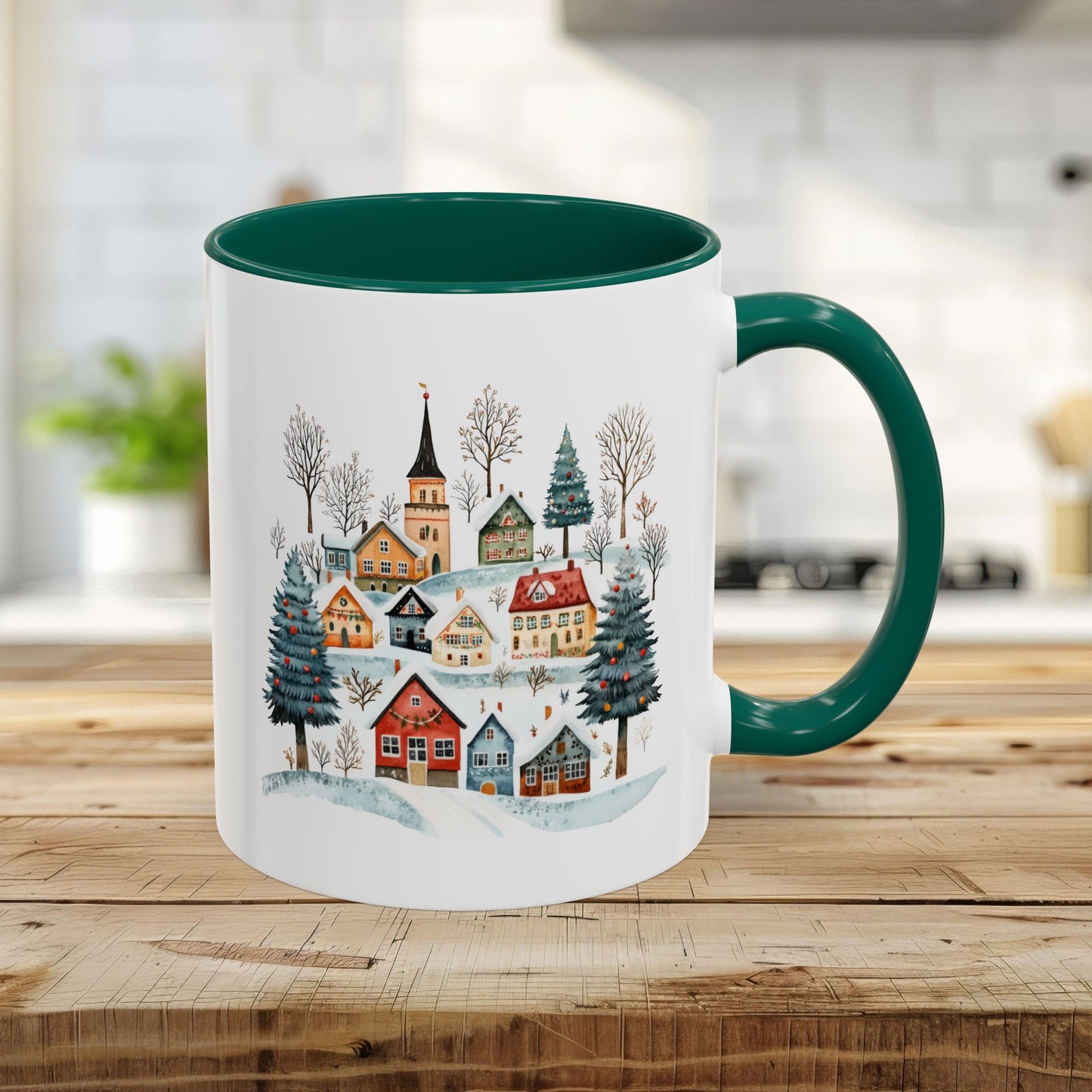 Nordic Winter Village Ceramic Mug (11/15oz)