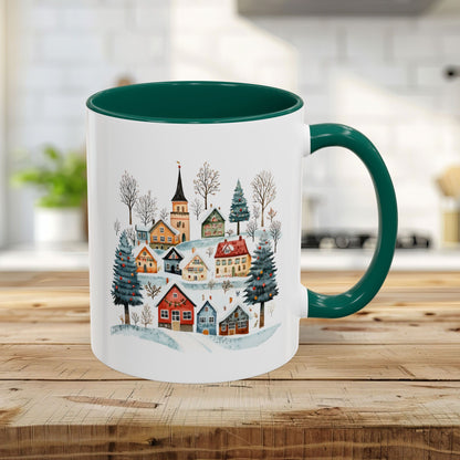 Nordic Winter Village Ceramic Mug (11/15oz)