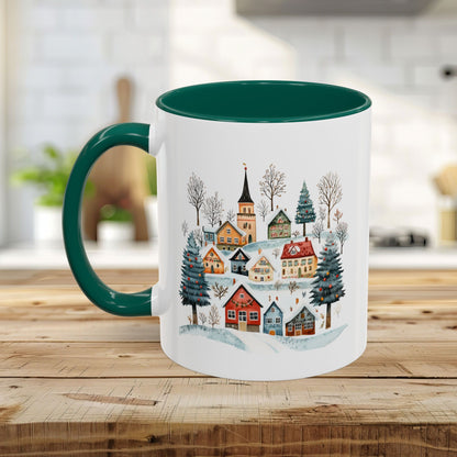 Nordic Winter Village Ceramic Mug (11/15oz)