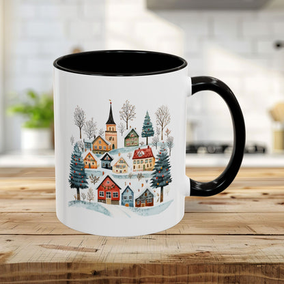 Nordic Winter Village Ceramic Mug (11/15oz)