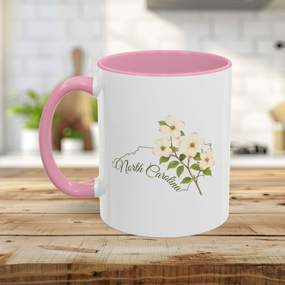 North Carolina State Flower Mug  (11/15oz) — Flowering Dogwood