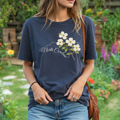 North Carolina State Flower T-Shirt - Flowering Dogwood