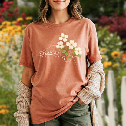 North Carolina State Flower T-Shirt - Flowering Dogwood