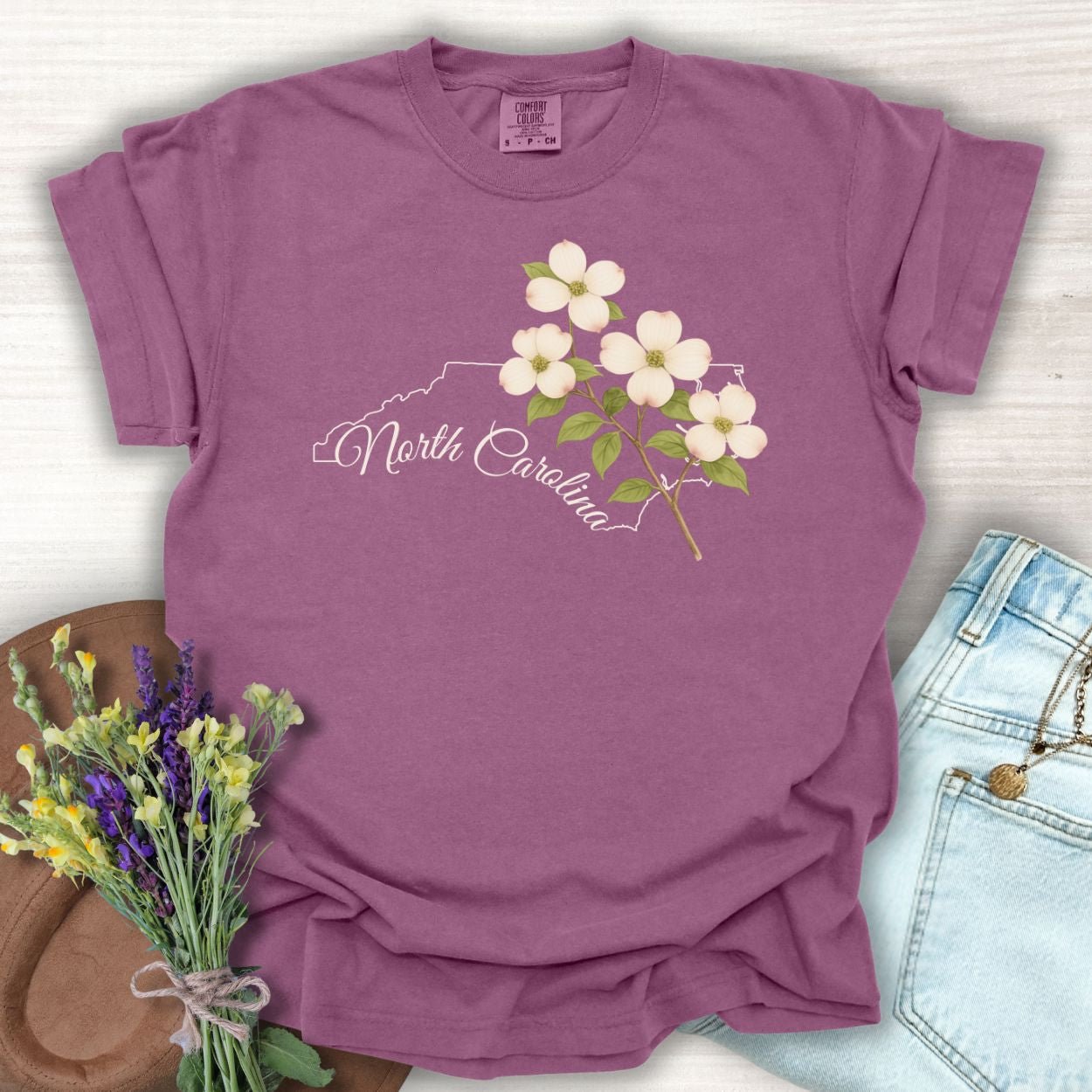 North Carolina State Flower T-Shirt - Flowering Dogwood