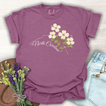North Carolina State Flower T-Shirt - Flowering Dogwood