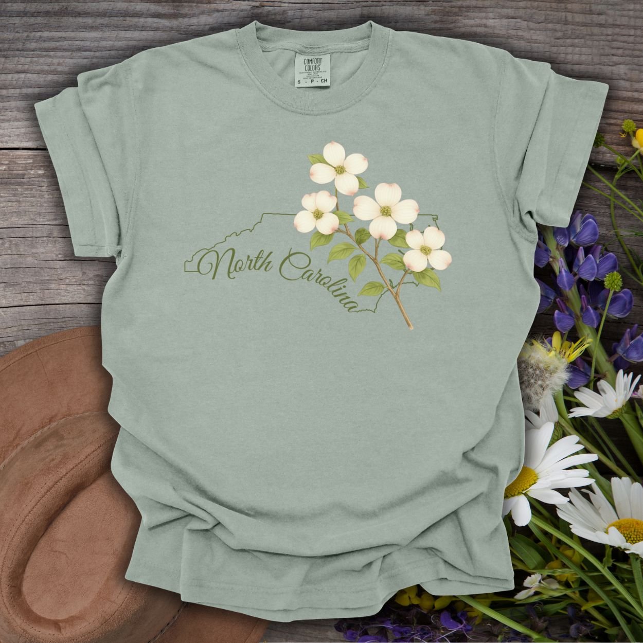 North Carolina State Flower T-Shirt - Flowering Dogwood