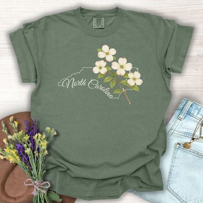 North Carolina State Flower T-Shirt - Flowering Dogwood