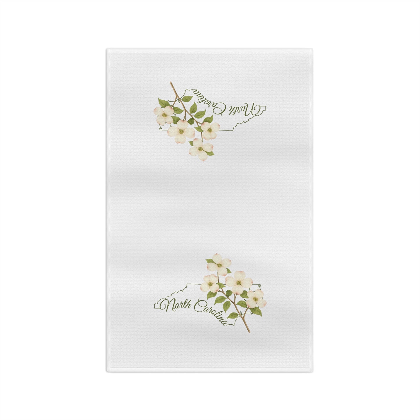 North Carolina State Flower Tea Towel — Flowering Dogwood