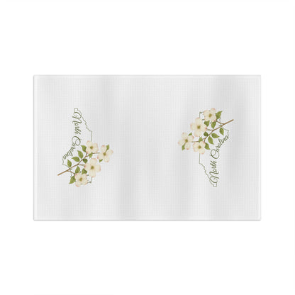 North Carolina State Flower Tea Towel — Flowering Dogwood