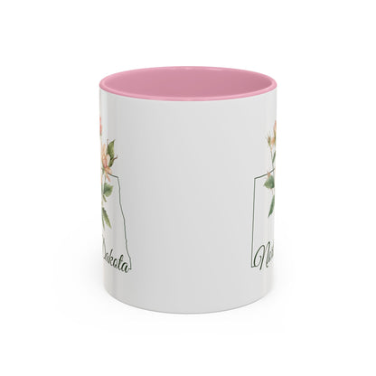 North Dakota State Flower Mug — Wild Prairie Rose (11/15oz)