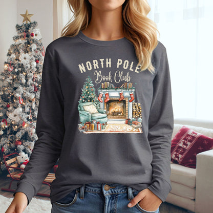 North Pole Book Club Long Sleeve Tee
