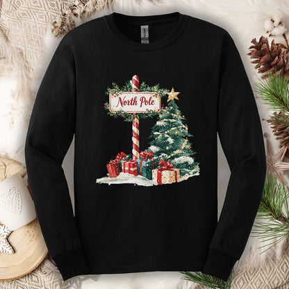North Pole Christmas Long Sleeve Tee