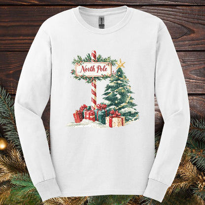 North Pole Christmas Long Sleeve Tee