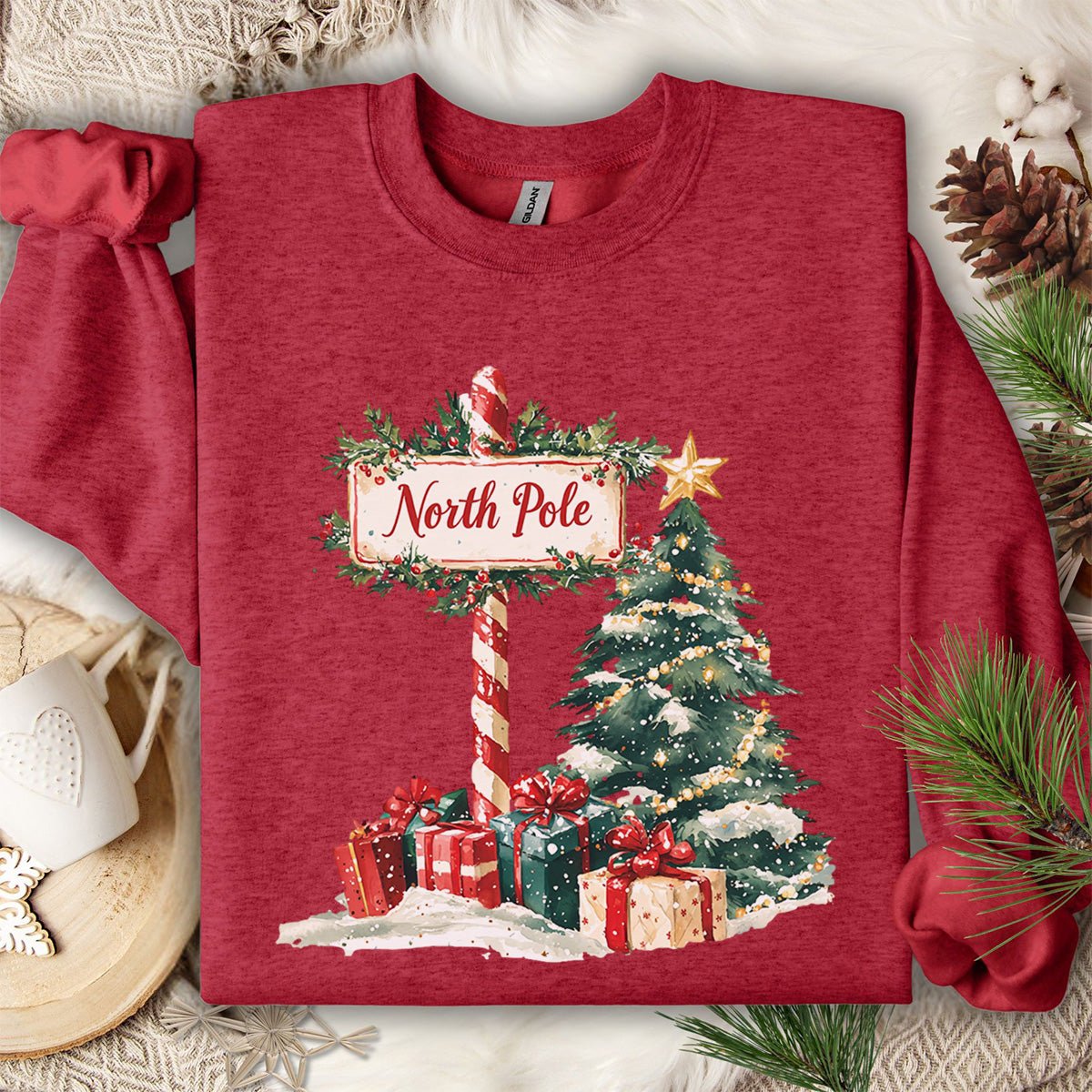 North Pole Christmas Sweatshirt