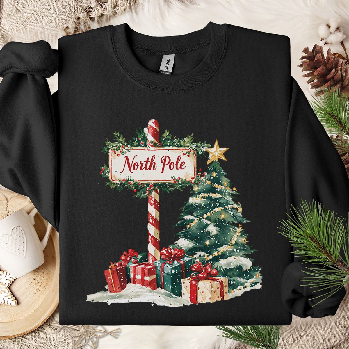 North Pole Christmas Sweatshirt
